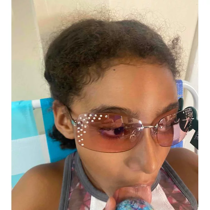 Women's Rhinestone Rimless Metal Rectangle Sunglasses